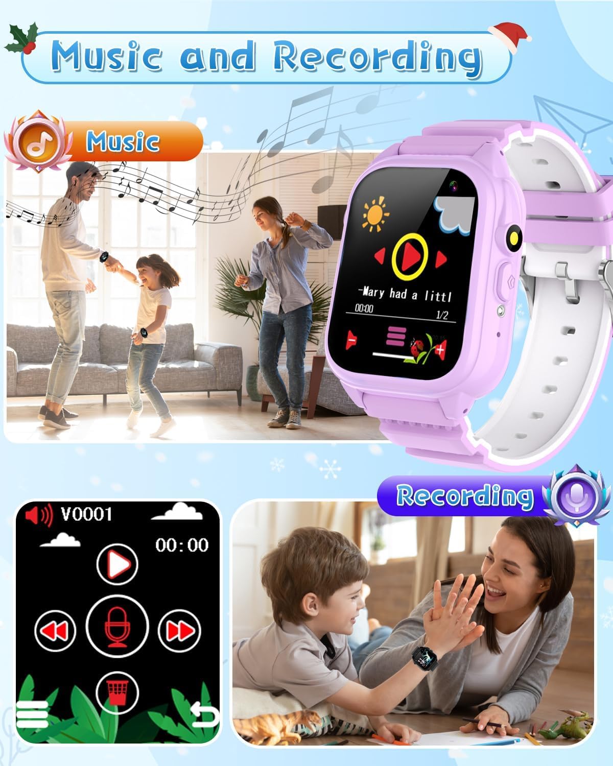 BEIARA Waterproof Kids Smart Watch 3-12 | 26 Games, HD Camera, Pedometer