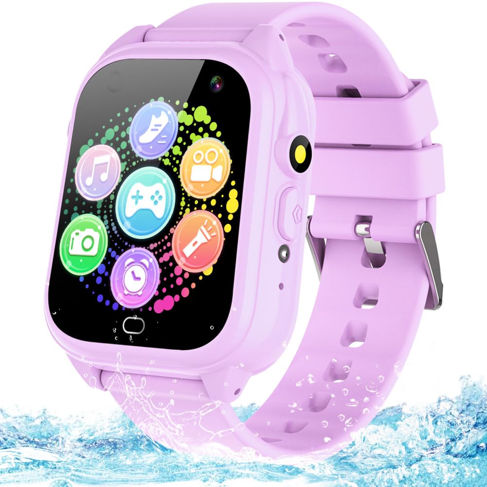 BEIARA Waterproof Kids Smart Watch 3-12 | 26 Games, HD Camera, Pedometer