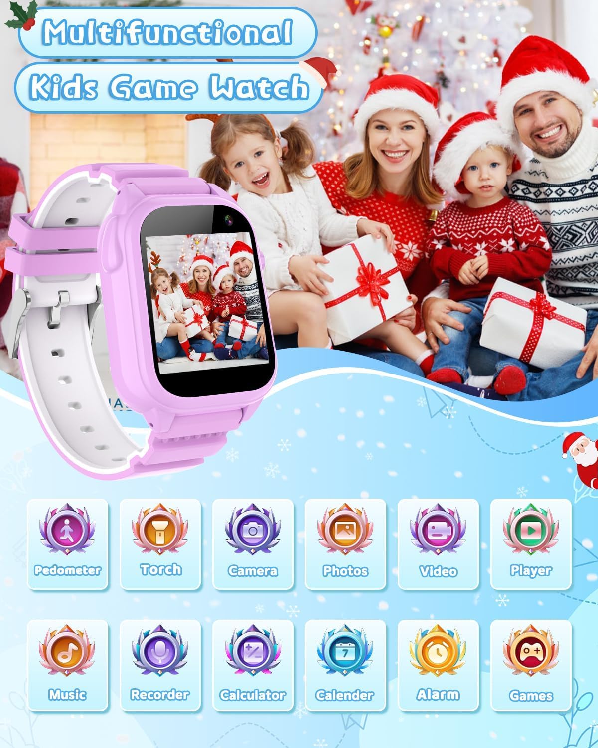 BEIARA Waterproof Kids Smart Watch 3-12 | 26 Games, HD Camera, Pedometer
