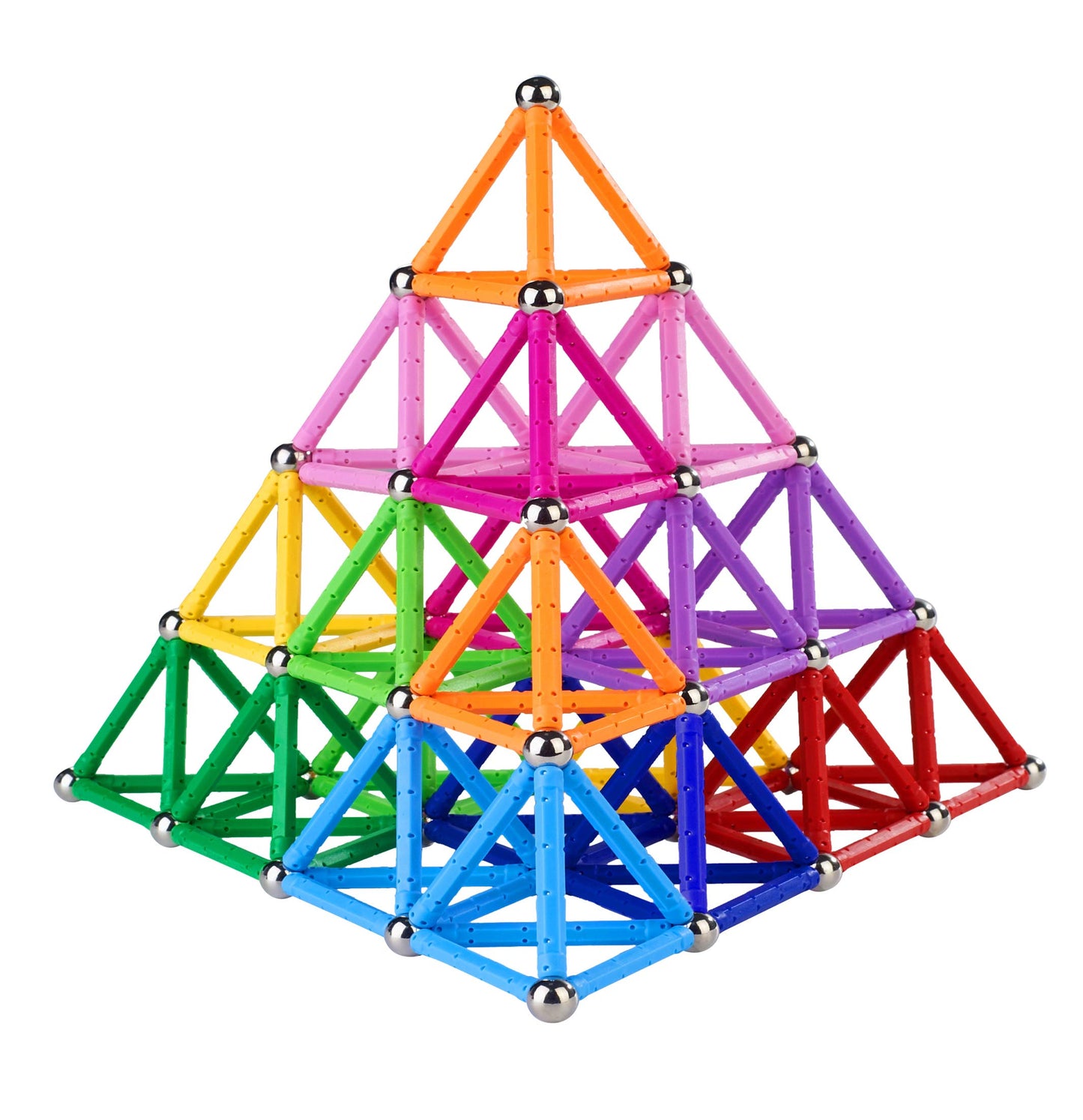 Beicarin 150Pcs Magnetic Building Sticks Blocks – 3D STEM Toy for Kids & Adults, with Storage Bag