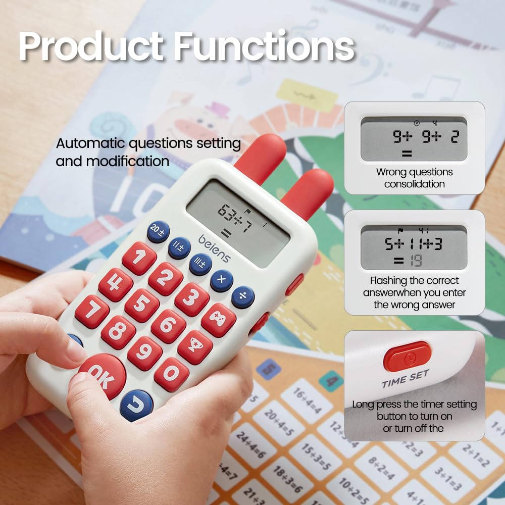 Beiens Learning Toys for 4+ | Math Games for Addition, Subtraction, Multiplication & Division
