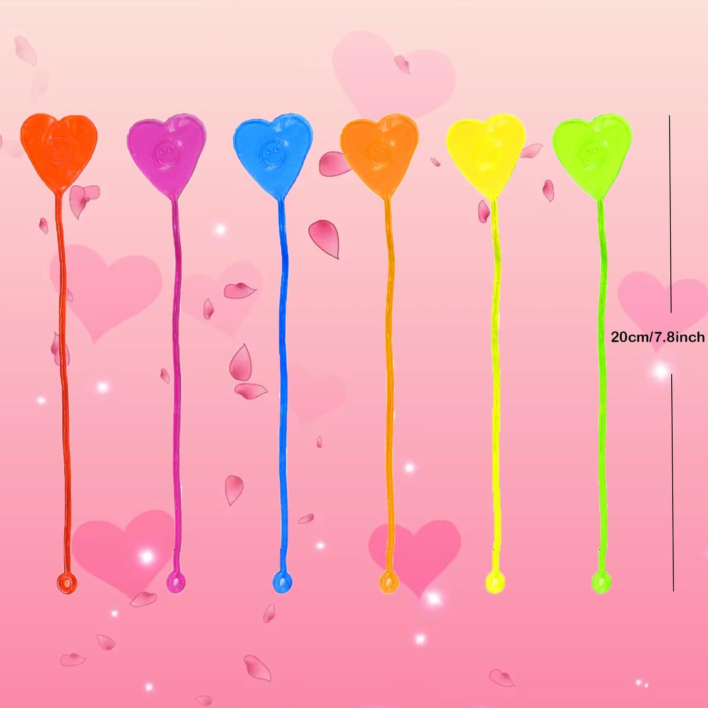 BEIGUO Valentine's Day Cards for Kids — 28 Pack Heart-Shaped Sticky Hands & Cards