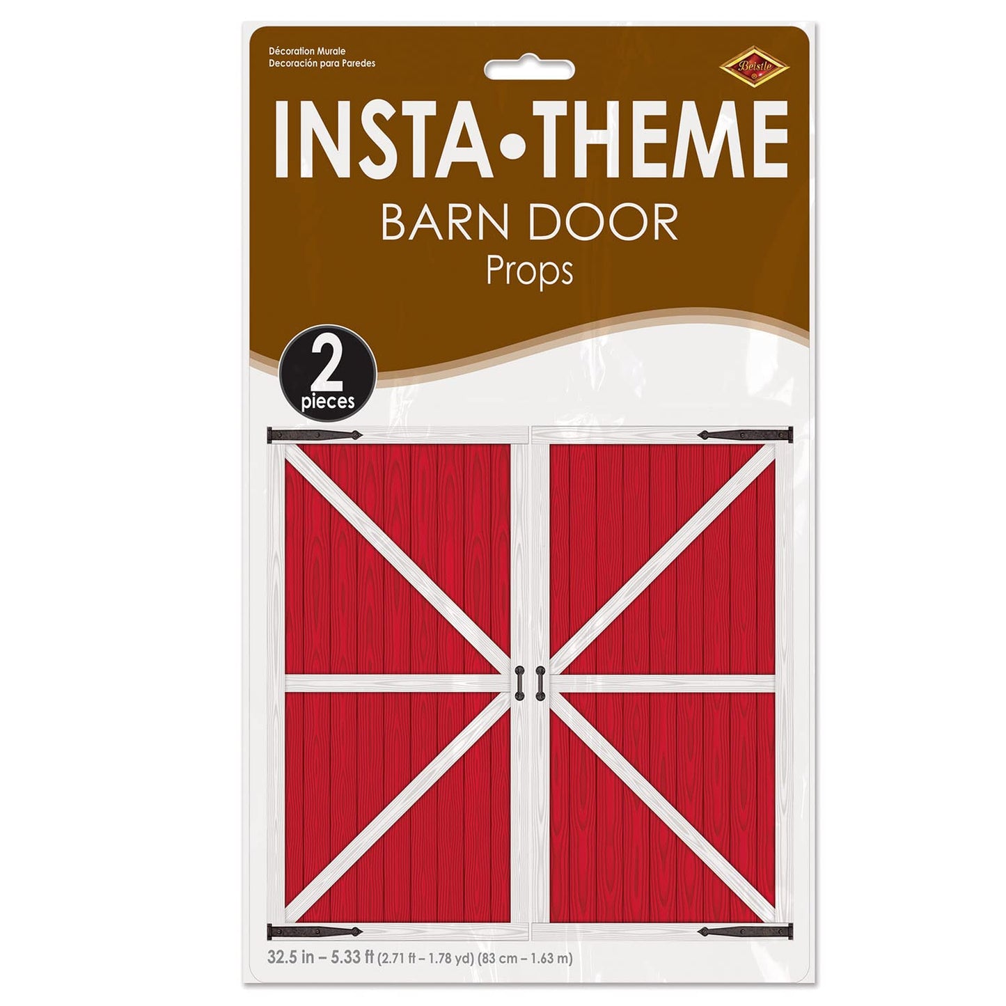 Beistle Barn Door Props – 2-Pack Party Decor (Indoor/Outdoor)