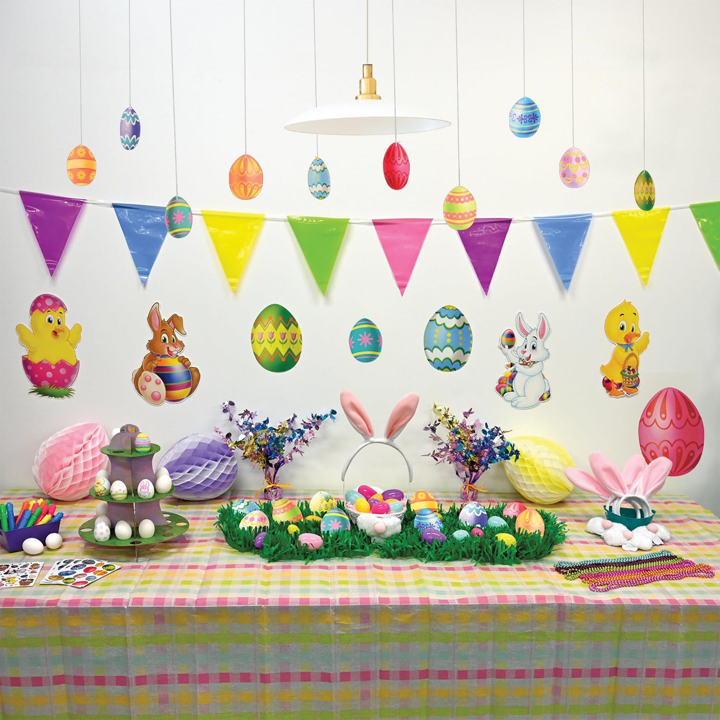 Beistle Mini Easter Egg Cutouts – 10 Pack, 4.5-Inch, Dual-Sided Cardstock
