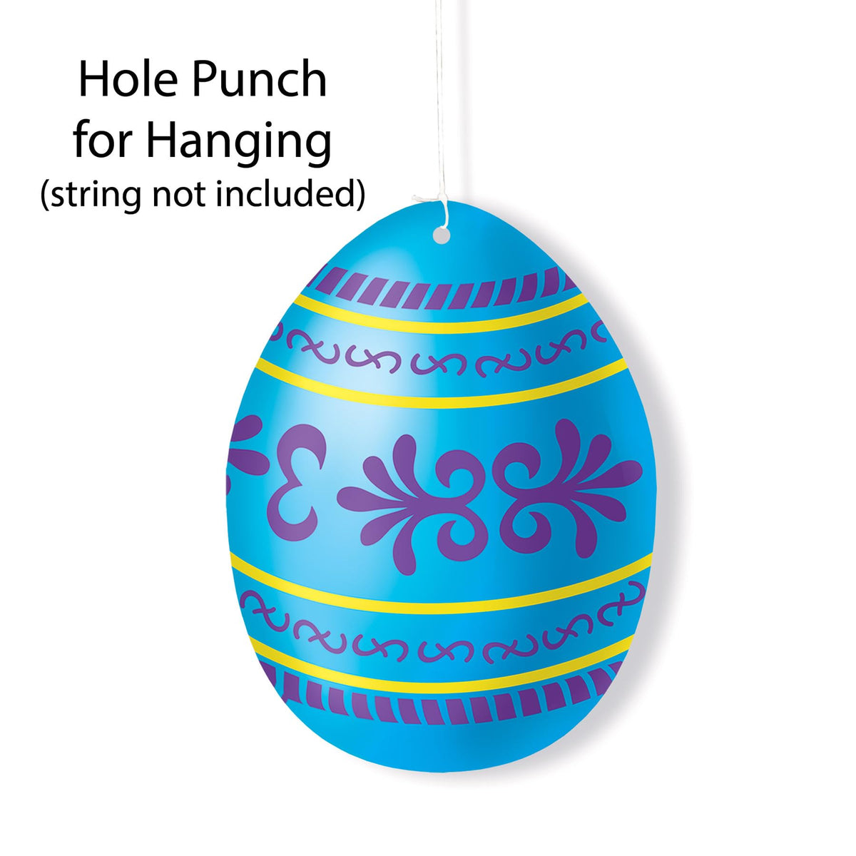 Beistle Mini Easter Egg Cutouts – 10 Pack, 4.5-Inch, Dual-Sided Cardstock