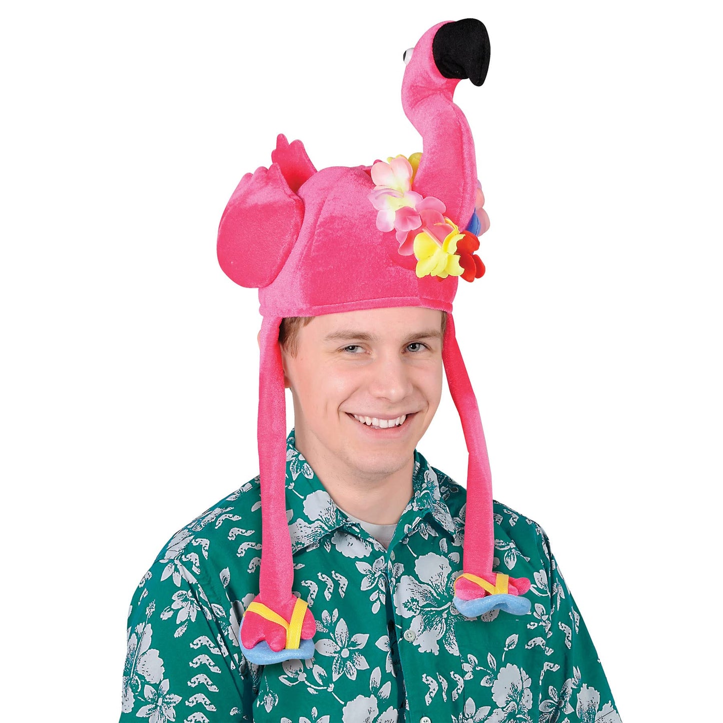 Beistle Plush Flamingo Hat - Pink Luau Party Accessory (1 Count)