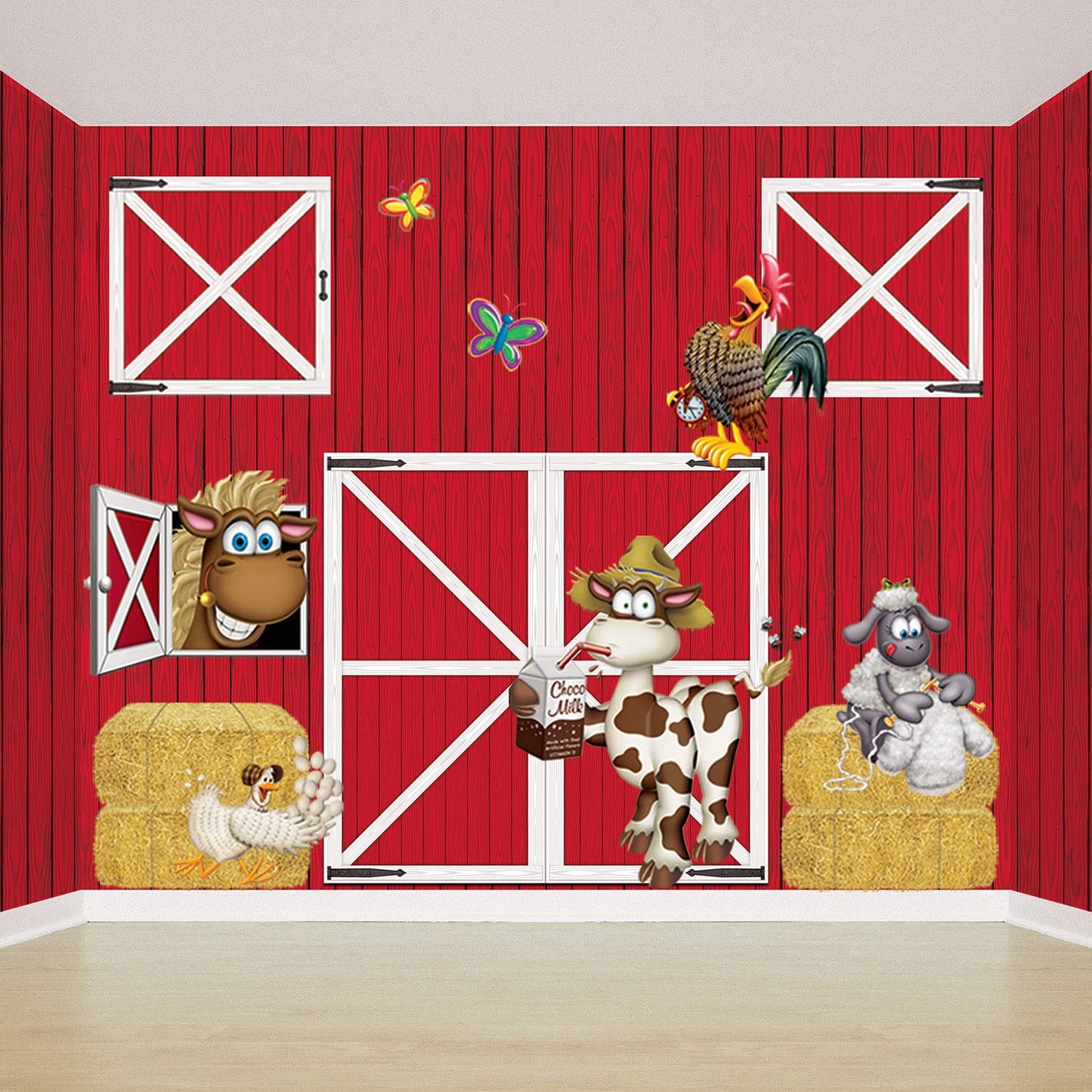 Beistle Barn Door Props – 2-Pack Party Decor (Indoor/Outdoor)