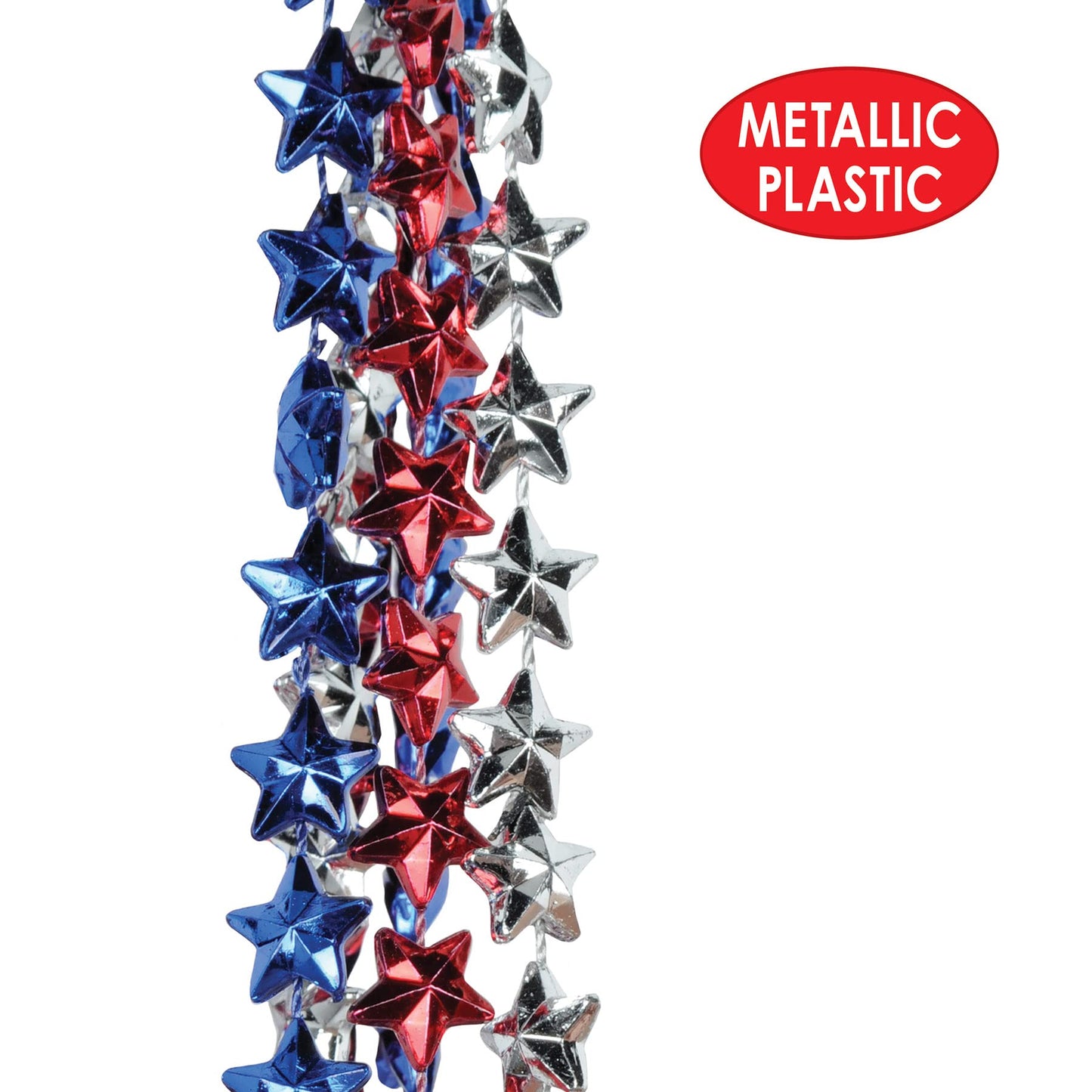 Beistle Star Beads | Premium Party Beads Necklace for Mardi Gras & Celebrations