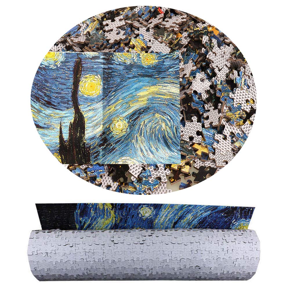 BEIWO Starry Night 1000-Piece Puzzle by Vincent van Gogh | Jigsaw for Adults & Kids