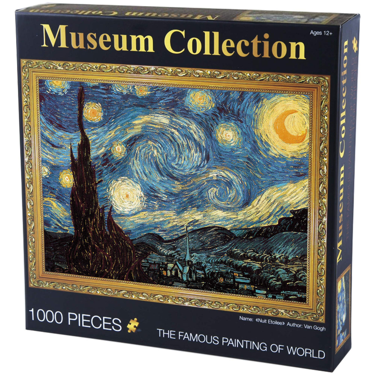 BEIWO Starry Night 1000-Piece Puzzle by Vincent van Gogh | Jigsaw for Adults & Kids