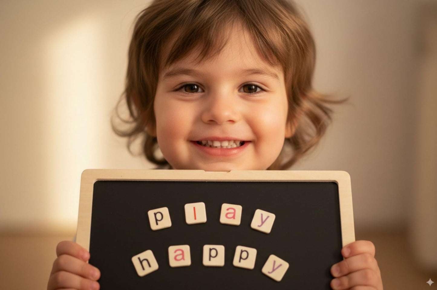 BEKILOLE Montessori Floral Laptop – Screen-Free Learning Toy with Flashcards