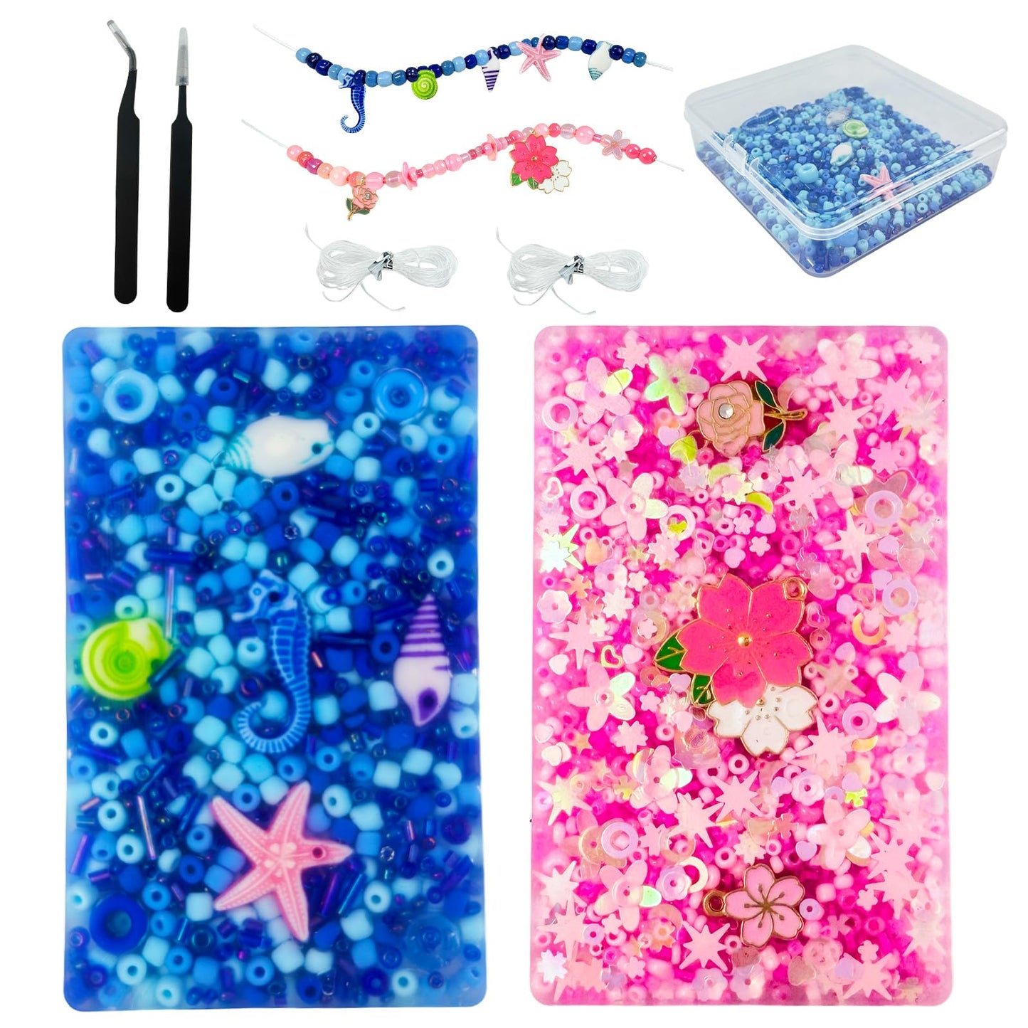BekoNest Picky Pad 2 Pcs – Skin Picking Fidget Pads with Tweezers & Storage Box