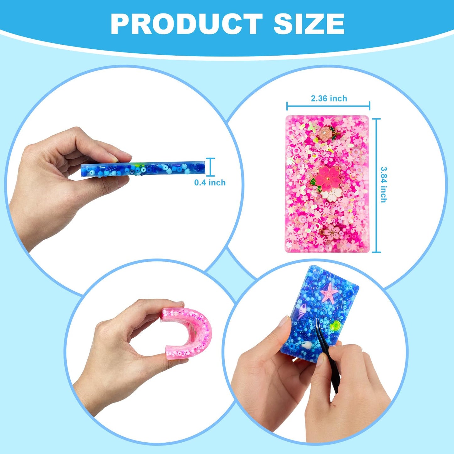 BekoNest Picky Pad 2 Pcs – Skin Picking Fidget Pads with Tweezers & Storage Box