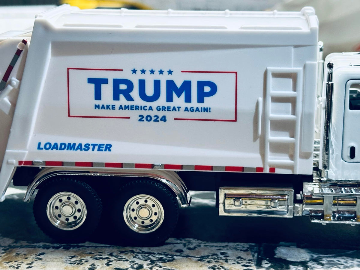 BELLESTILE Garbage Truck Toy with Real Sound & Lights – 1:50 Pull-Back Vehicle for Fun & Collecting