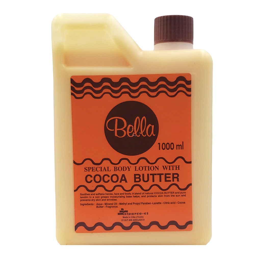 Bella Cocoa Butter Body Lotion Deeply Hydrating & Skin Softening for Dry Skin 400ml