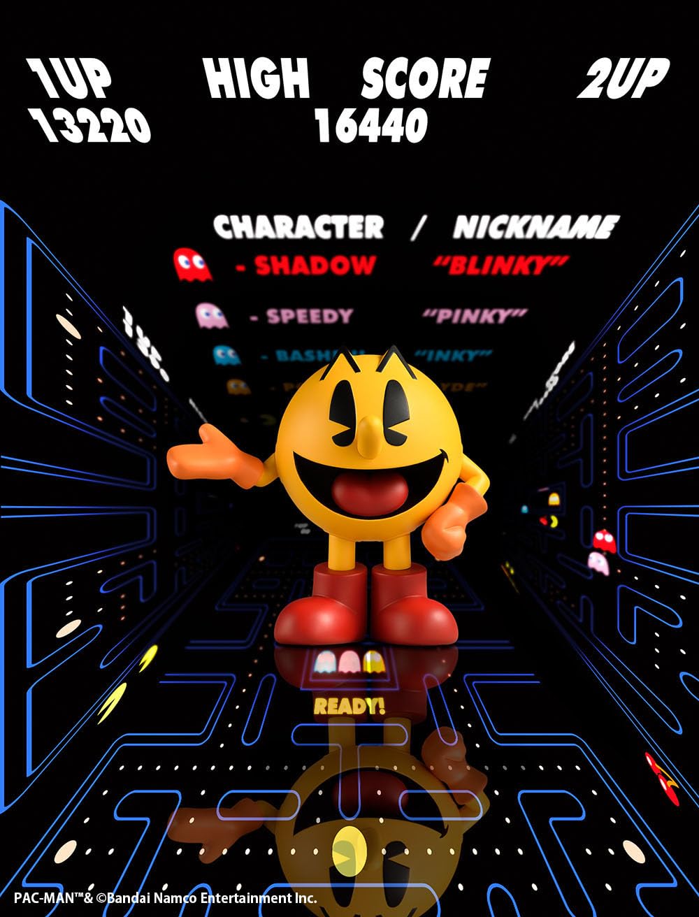 BellFine Pac-Man SoftB Half Soft Vinyl Figure – 6-Inch Collectible