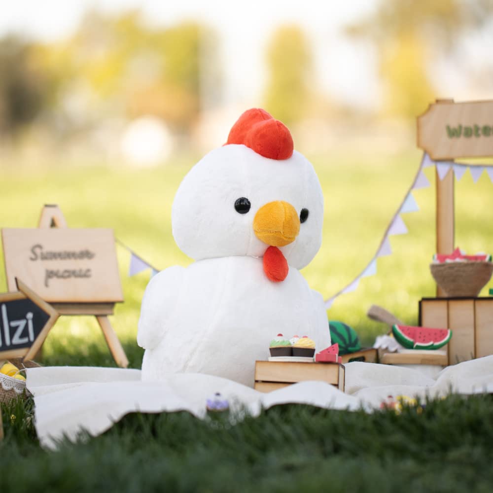 Bellzi Hen Plush Toy – Cute Stuffed Chicken Rooster for Kids, Babies & Toddlers | Heni