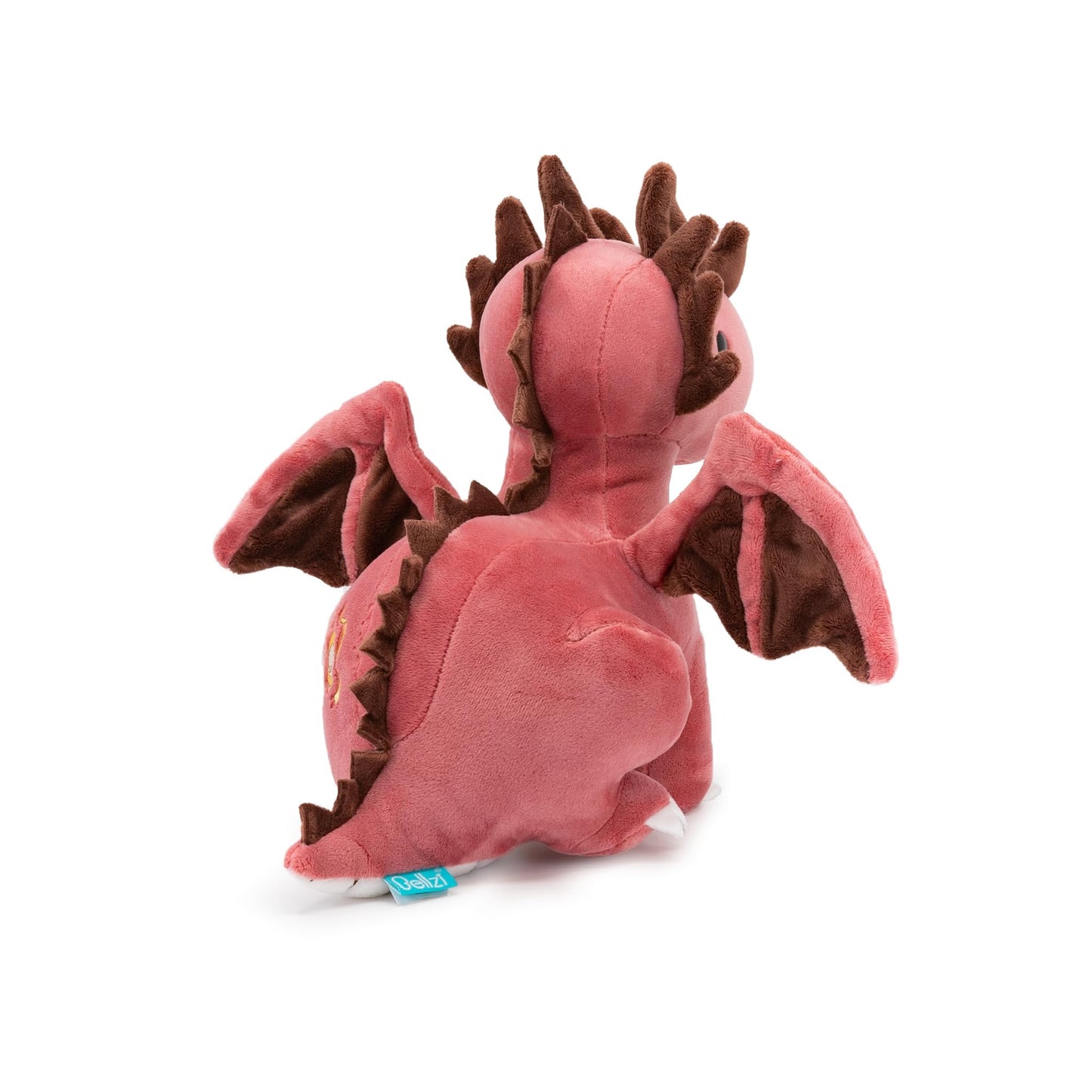 Bellzi Fire Dragon 11.5-Inch Plush – Draggi, Cute Dragon Toy for Kids