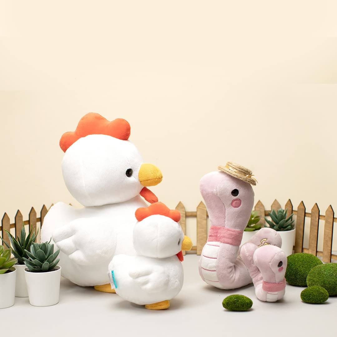 Bellzi Hen Plush Toy – Cute Stuffed Chicken Rooster for Kids, Babies & Toddlers | Heni