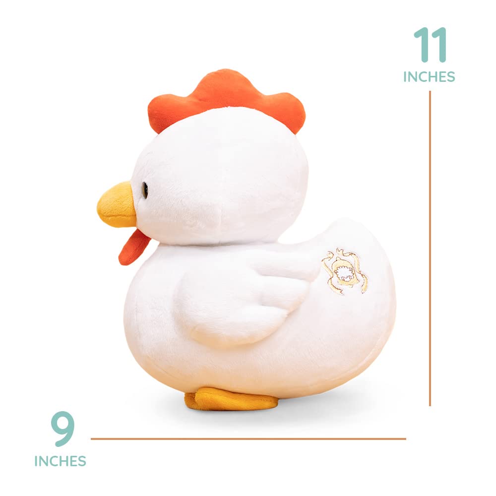 Bellzi Hen Plush Toy – Cute Stuffed Chicken Rooster for Kids, Babies & Toddlers | Heni
