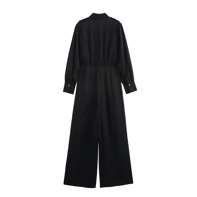 Belted Wide Leg Jumpsuit