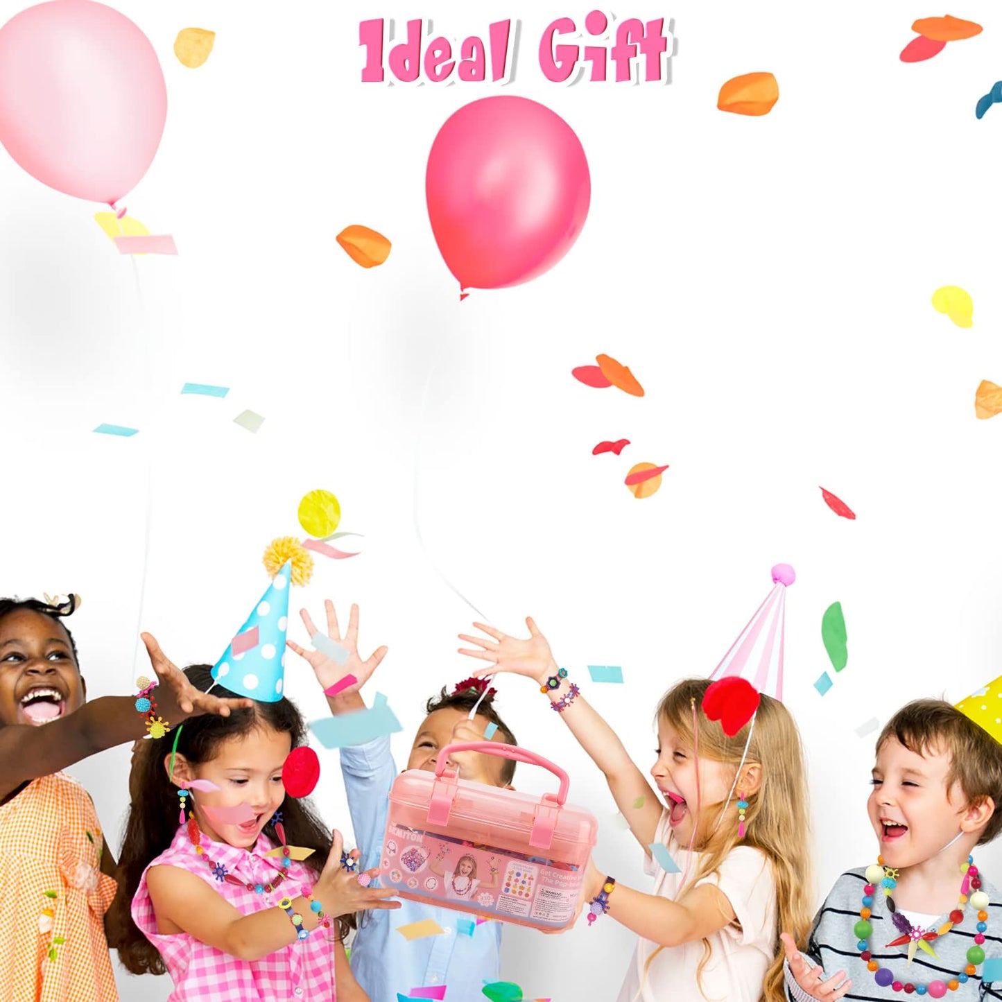 BEMITON Pop Beads Jewelry Kit – Ideal Birthday Gift for Girls 3-7