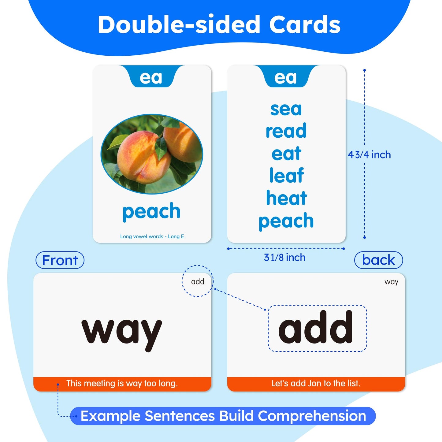 BenBen 650 Sight Words & Phonics Flash Cards for Early Reading | Dolch & Fry High-Frequency Word Set