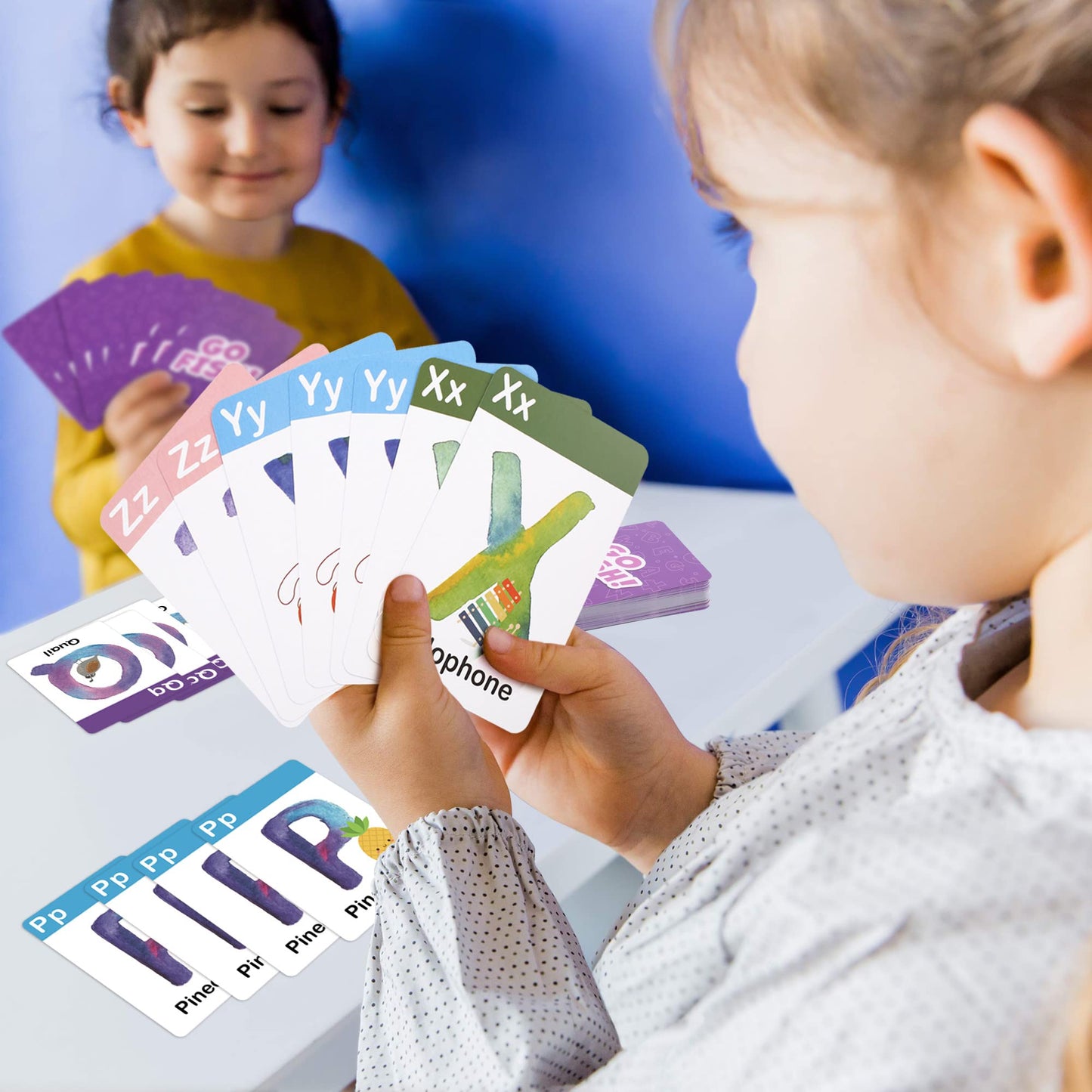 BenBen Alphabet Go Fish Card Game – 104 Jumbo Cards for Letter Learning