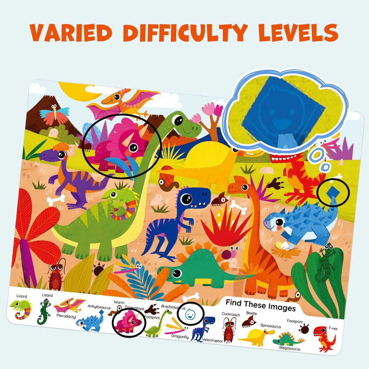 BenBen Preschool Learning Activities – 28 Pages, Travel Ready Search & Find Book