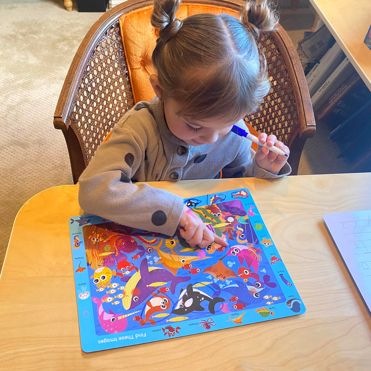 BenBen Preschool Learning Activities – 28 Pages, Travel Ready Search & Find Book