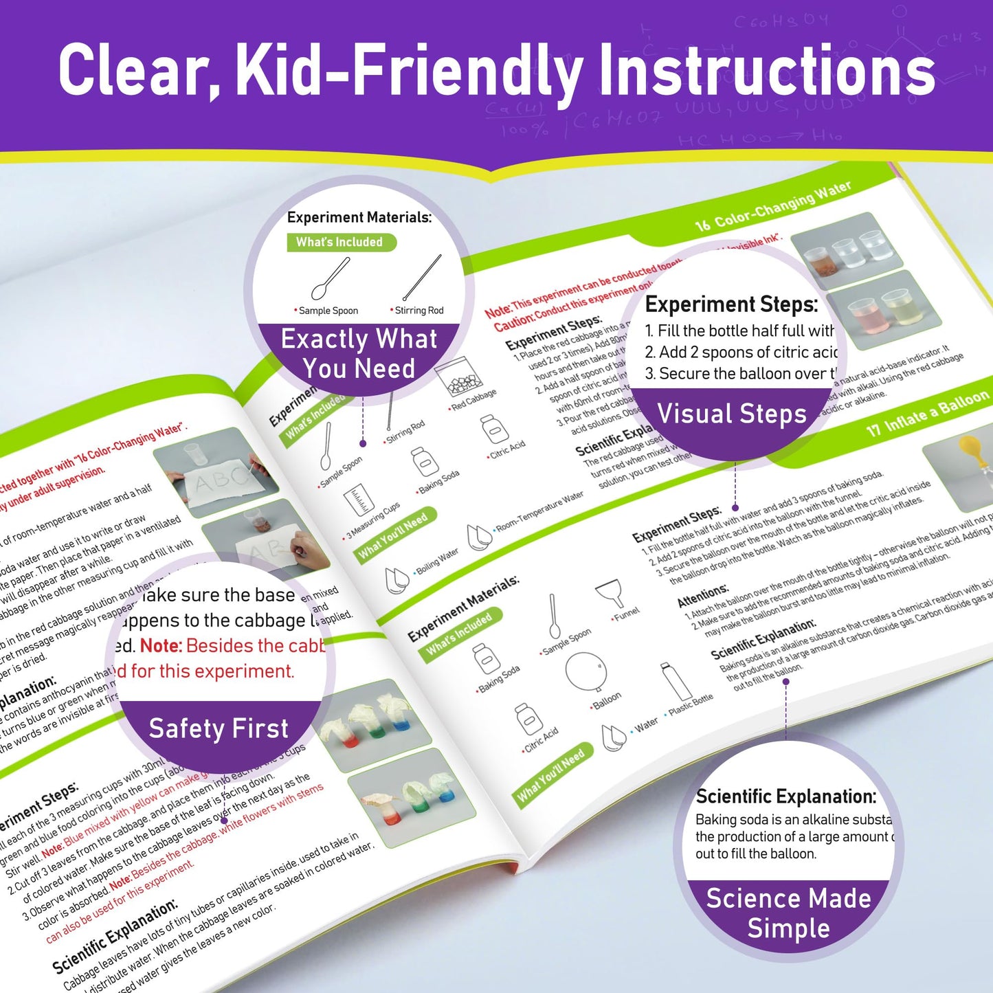 BenBen Science Kits for Kids 8-12 - 155 Experiments | Volcano Kit & Chemistry Set