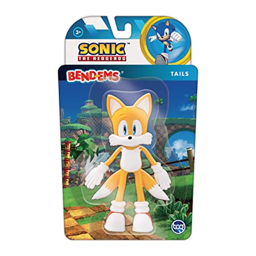 Bend-Ems Sonic The Hedgehog Tails Figure – Poseable Toy for Kids 3+