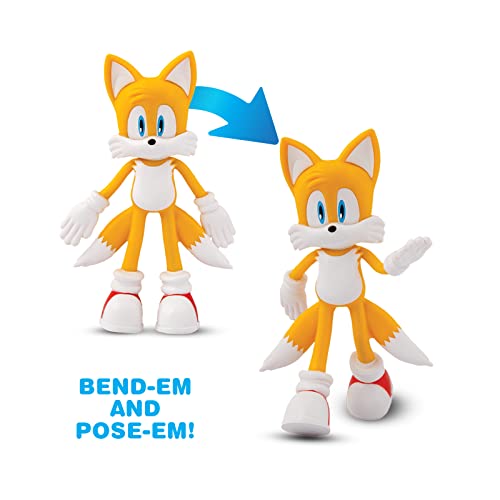 Bend-Ems Sonic The Hedgehog Tails Figure – Poseable Toy for Kids 3+