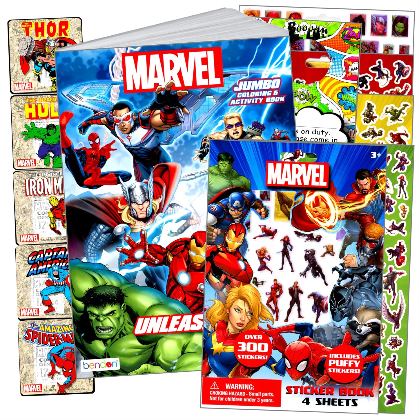 Bendon Avengers Coloring Book Set — Stickers, Coloring Pages & Door Hanger