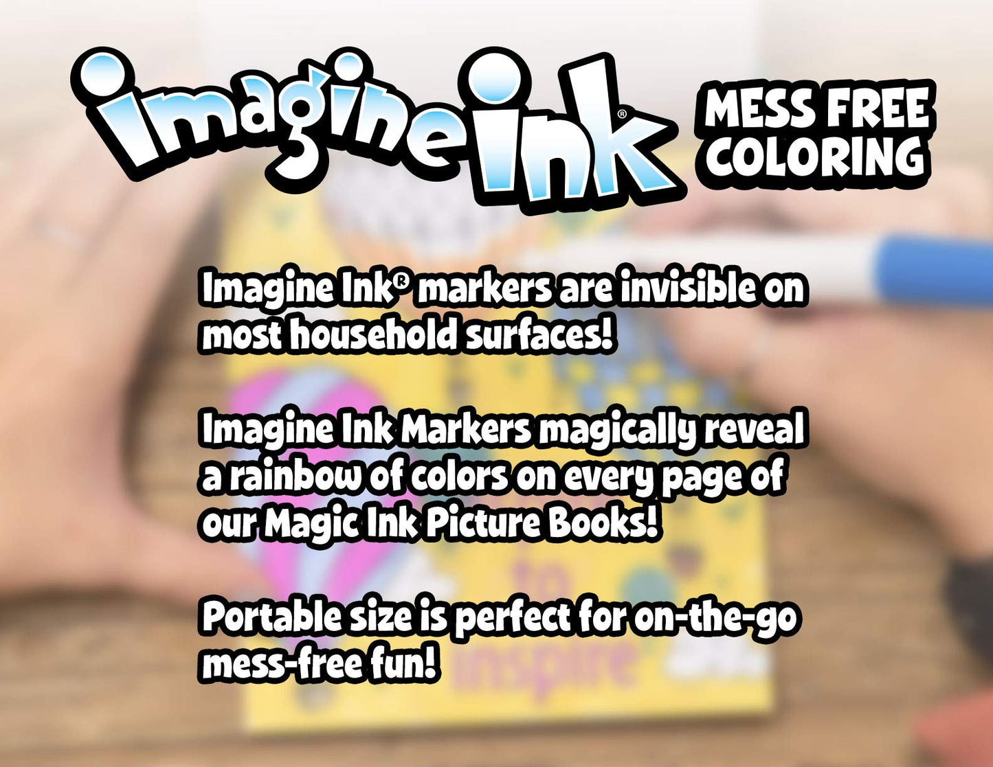 Bendon Baby Shark Imagine Ink Coloring Book with Mess-Free Marker — 16 Pages