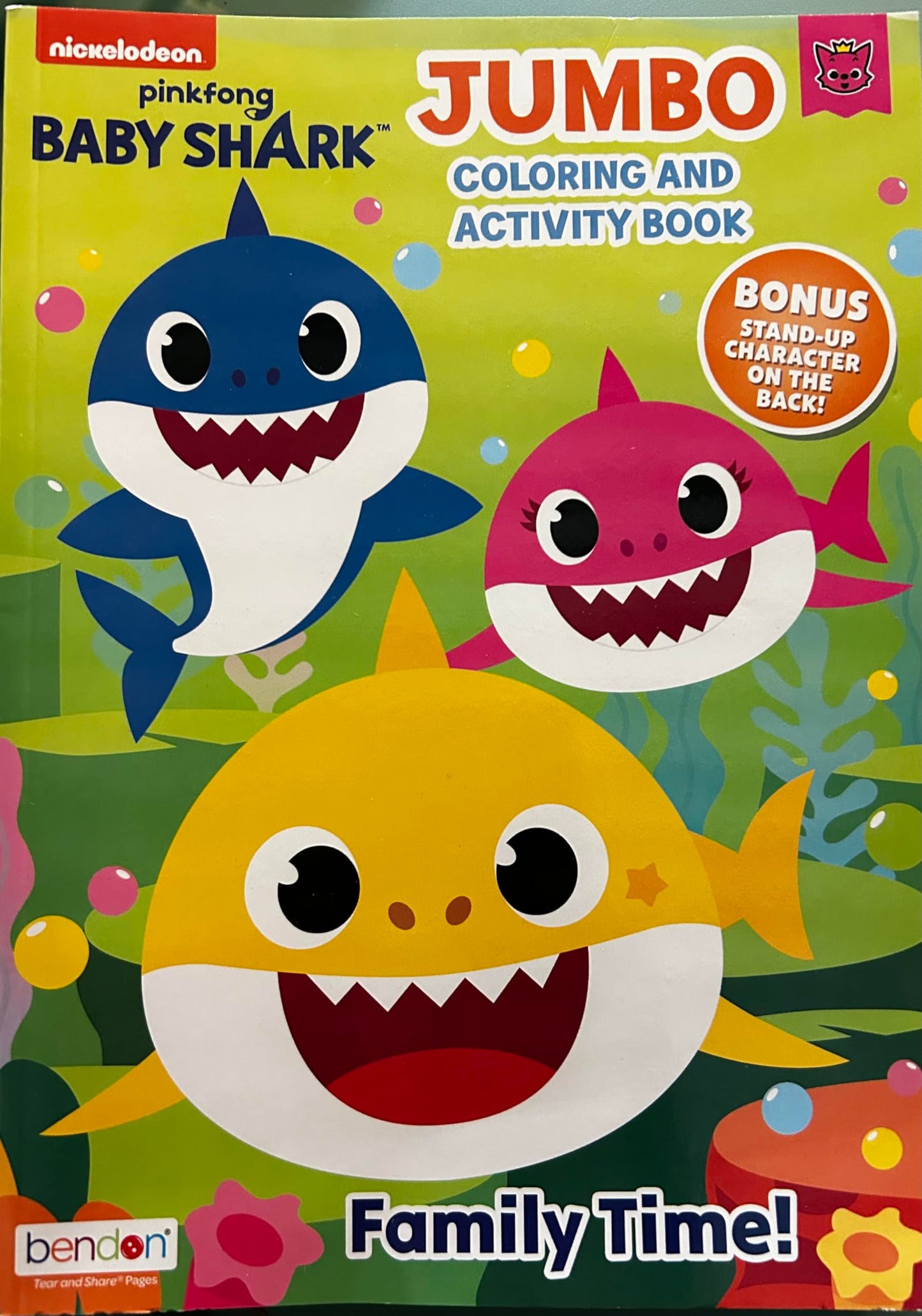 Bendon Baby Shark Jumbo Coloring Book & Activity Book – 80 Pages