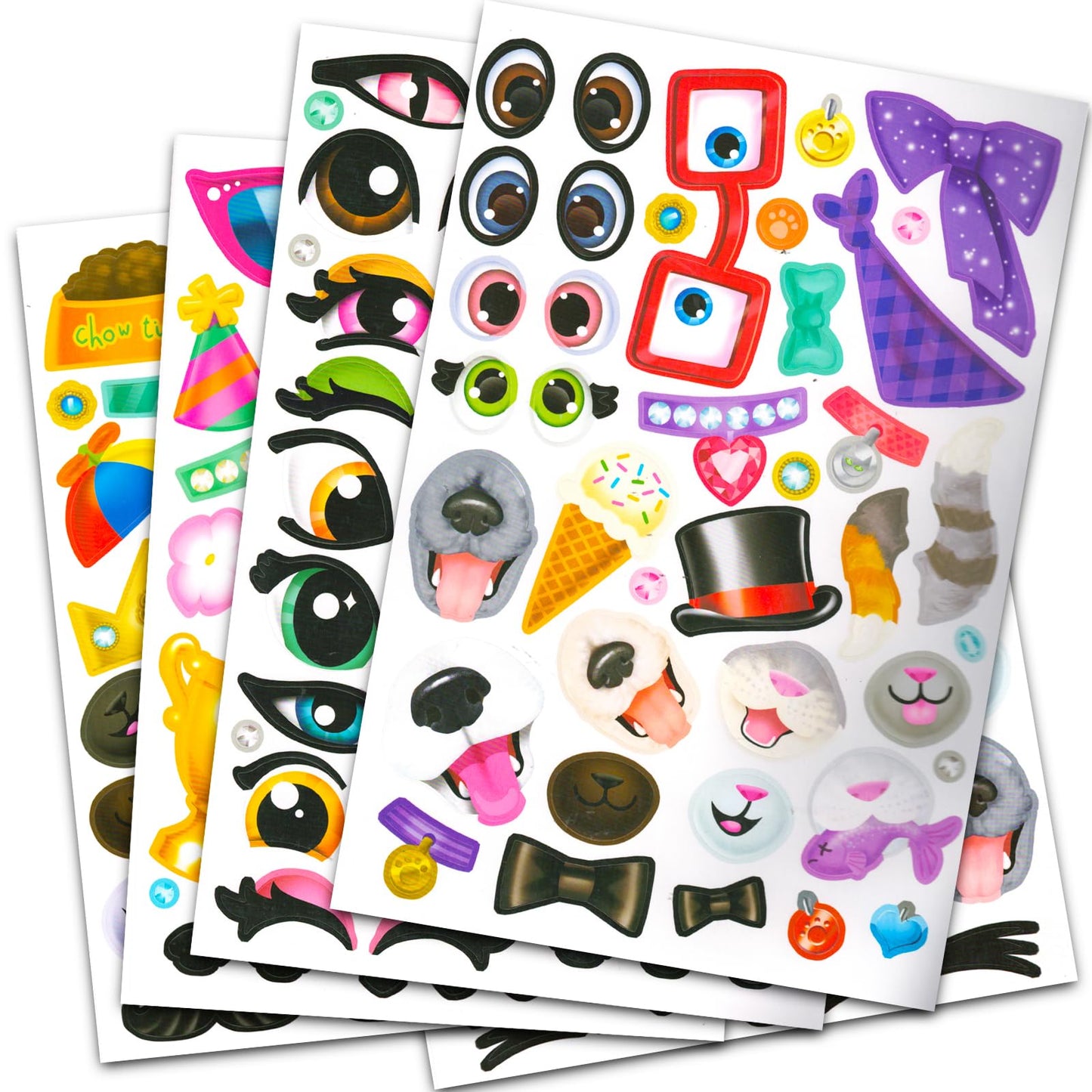 Create a Face Sticker Play Set – Bendon | Cats & Dogs Travel Activity Book & Door Hanger