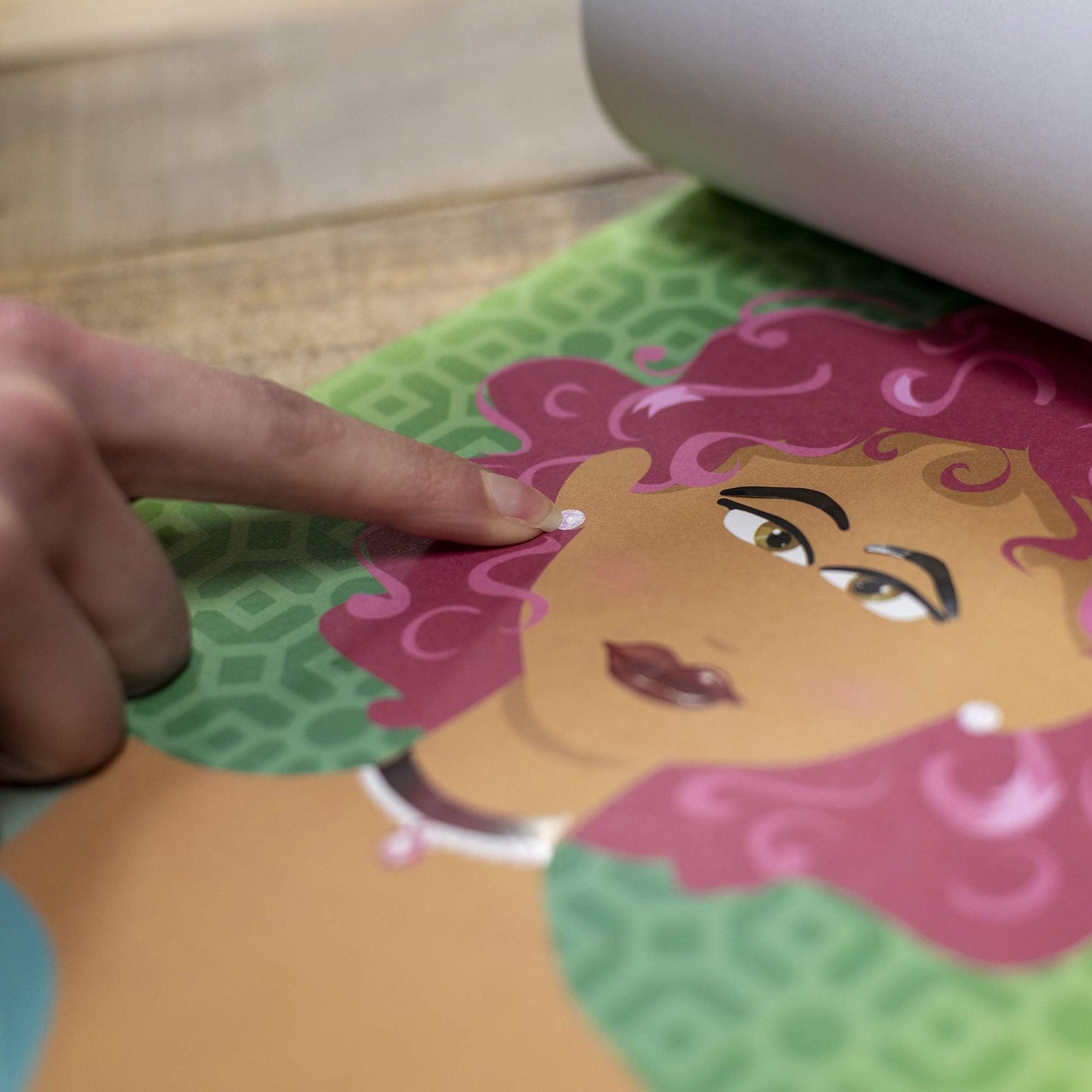 Bendon Create-A-Face Sticker Pad (Princess) – Reusable Sticker Play Pad for Kids 3+