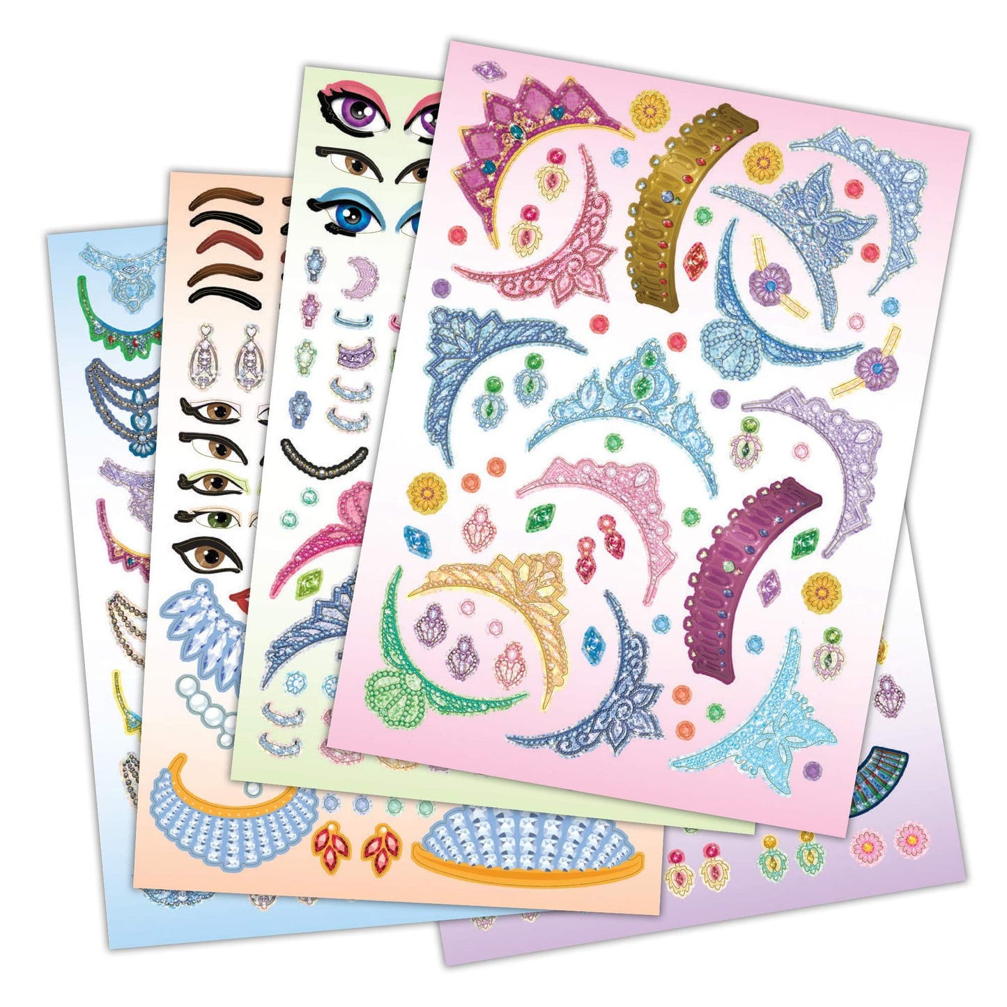 Bendon Create-A-Face Sticker Pad (Princess) – Reusable Sticker Play Pad for Kids 3+