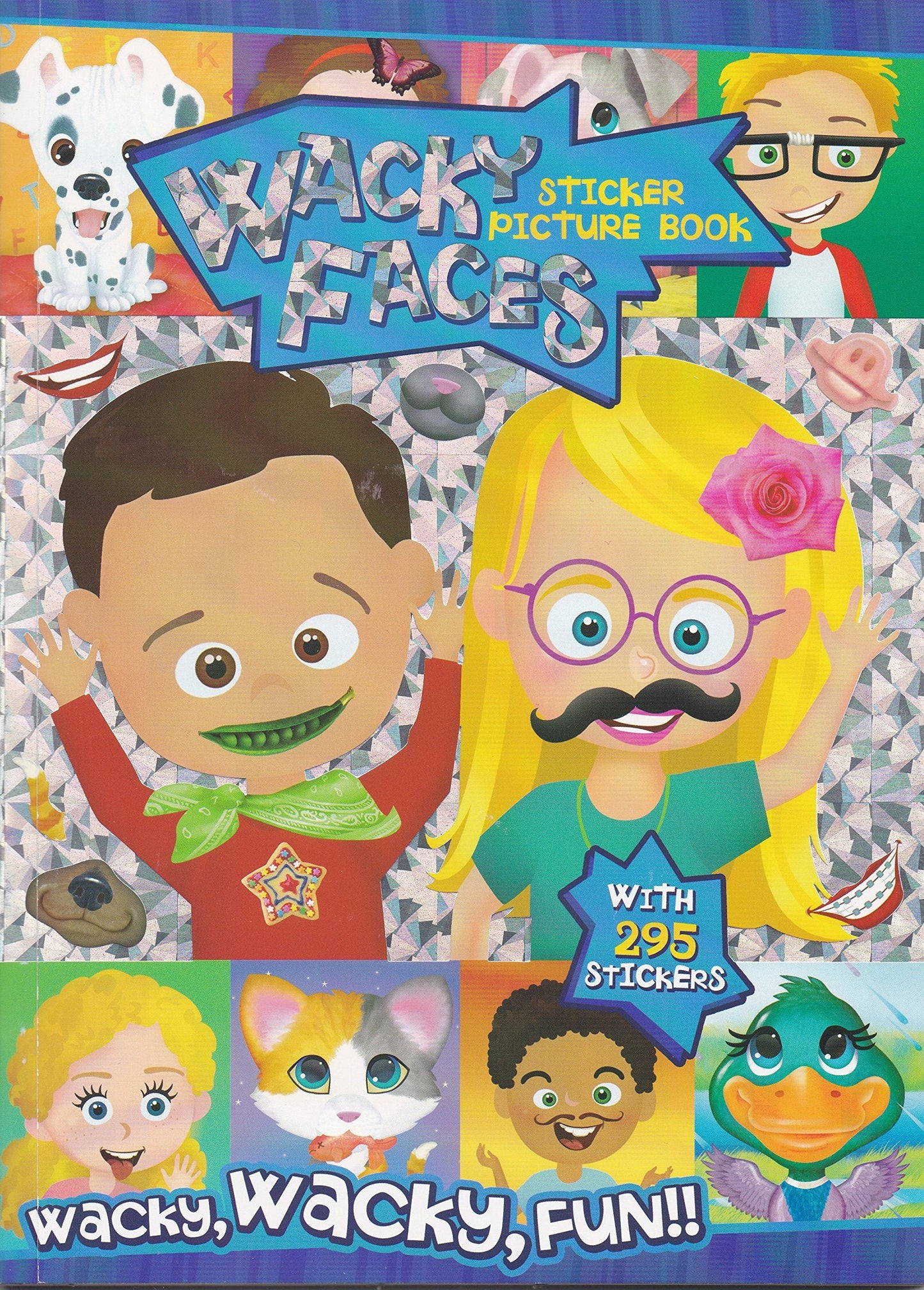 Bendon Create-A-Face Sticker Pad (Wacky Faces) – Open-Ended Sticker Play for Kids