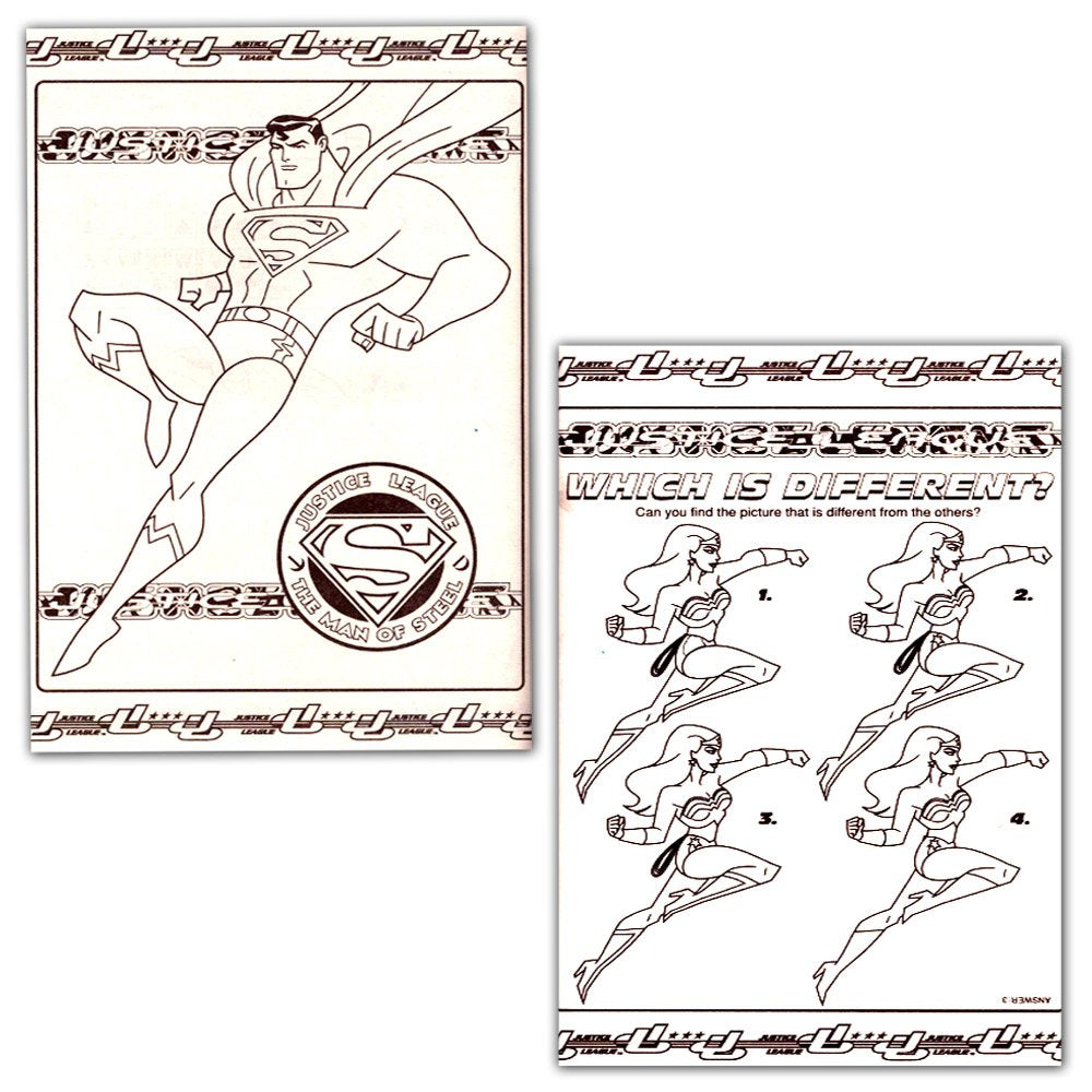 Bendon DC Justice League Coloring & Activity Book Bundle - Batman, Superman & More