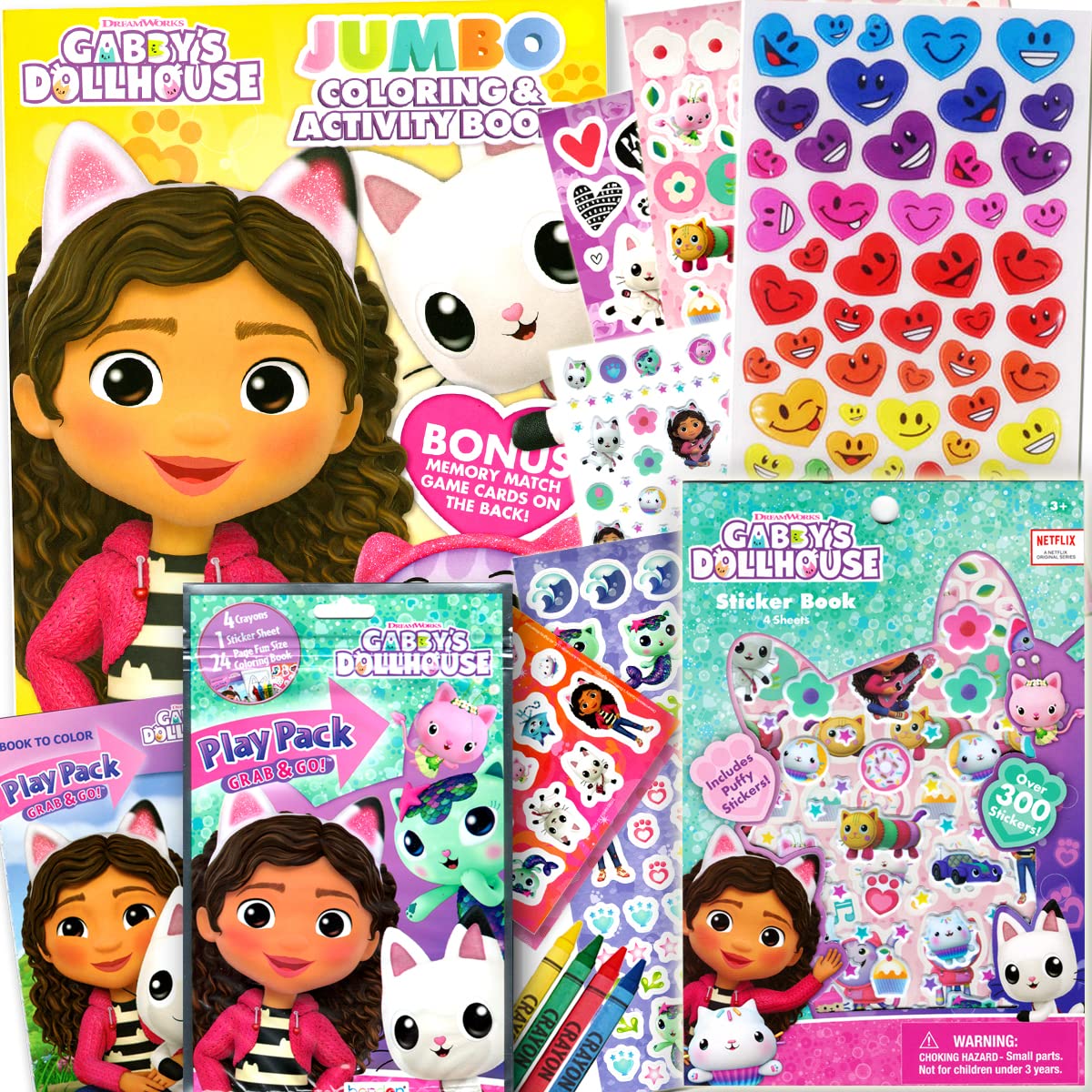 Gabby's Dollhouse Coloring Activity Book Bundle by Bendon