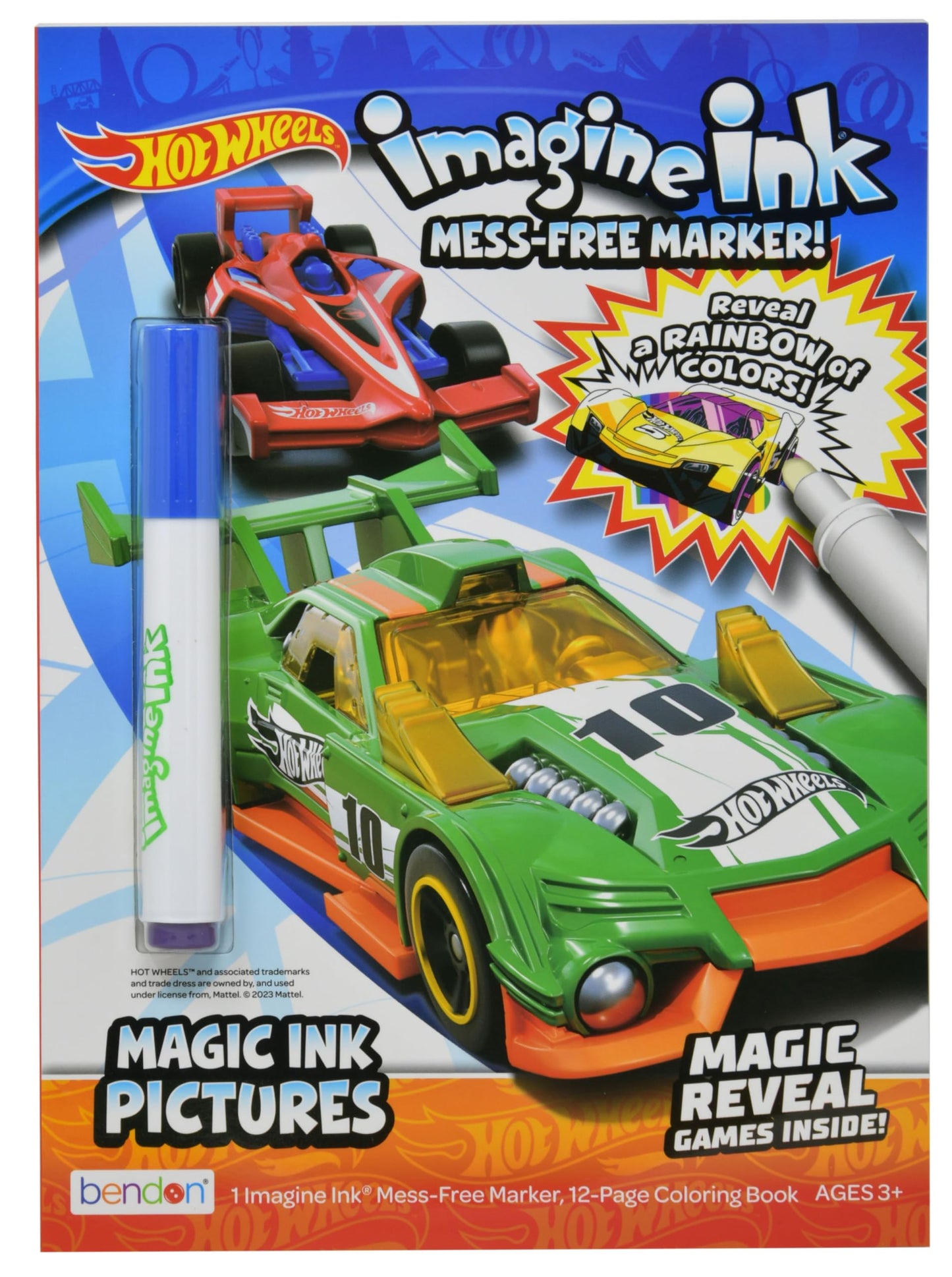 Bendon Hot Wheels Imagine Ink Party Favors & Coloring Book – Officially Licensed