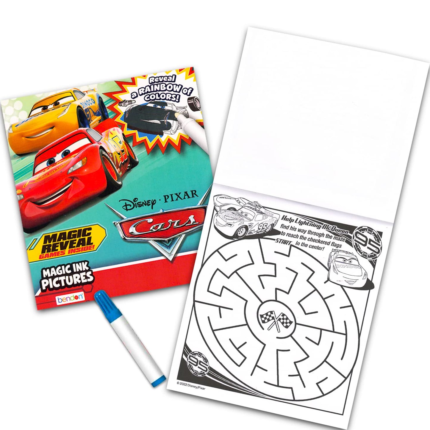 Bendon 12 Mess Free Imagine Ink Coloring Book Set – Bulk Bundle (Sonic, Bluey, Mickey, Minnie, Spidey, Peppa Pig)