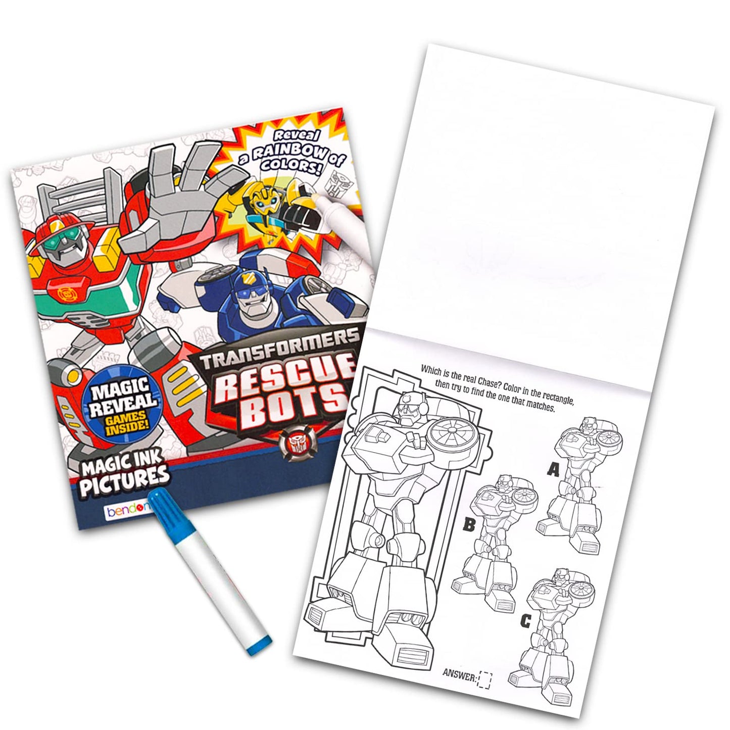 Bendon 12 Mess Free Imagine Ink Coloring Book Set – Bulk Bundle (Sonic, Bluey, Mickey, Minnie, Spidey, Peppa Pig)