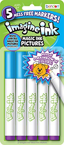 Bendon Imagine Ink Marker Replacement Bundle – 5pc Refills for Coloring Books
