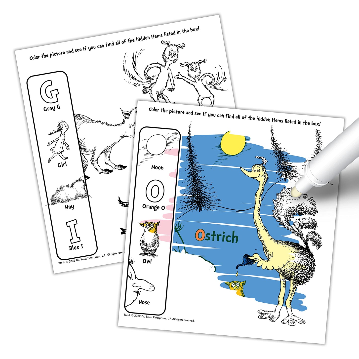 Bendon Imagine Ink Dr. Seuss: Magic Ink Pictures with Mess-Free Marker