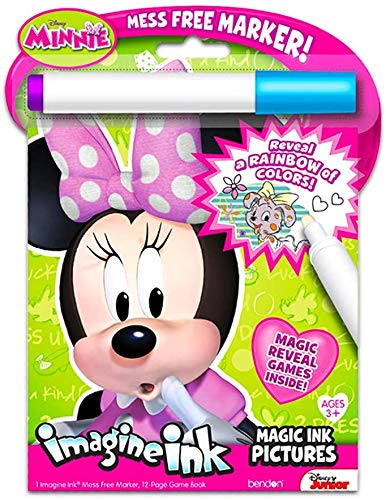 Bendon Imagine Ink Set of 6 – Mess-Free Coloring Books for Girls