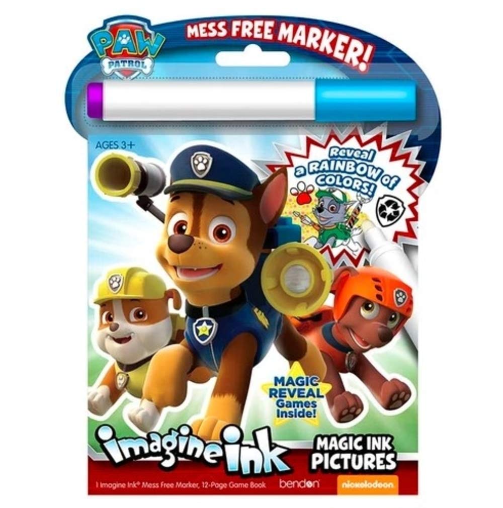 Bendon Imagine Ink Paw Patrol: Mess-Free Magic Ink Pictures & Game Book