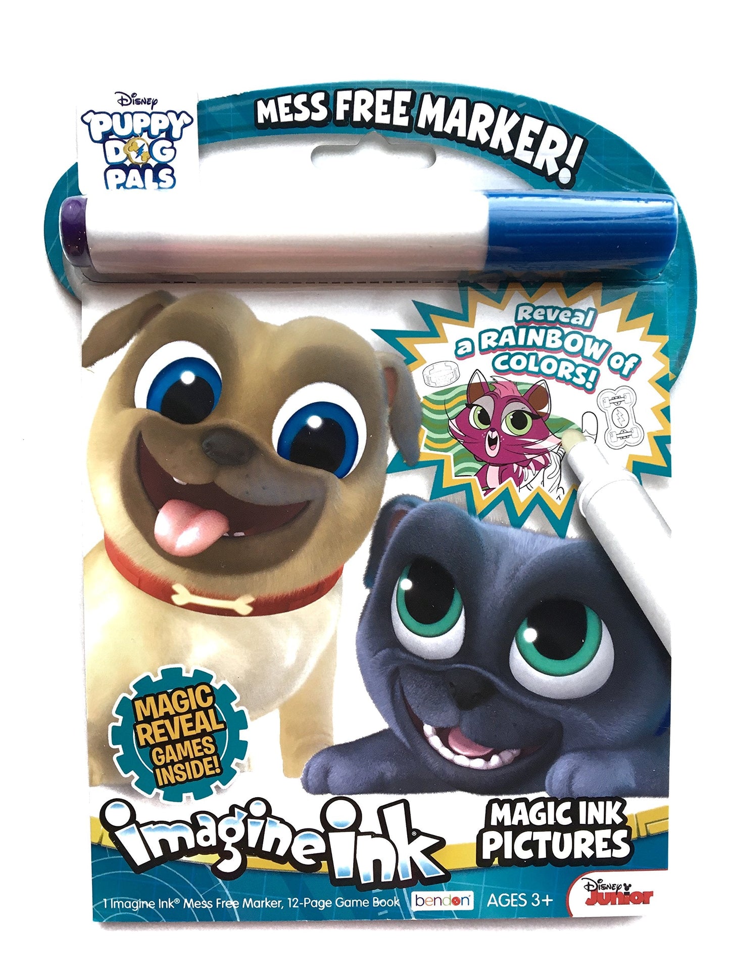 Bendon Puppy Dog Pals Imagine Ink: Magic Ink Pictures & Mess-Free Marker